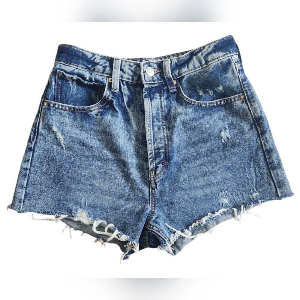 Wild Fable Highest Rise Distressed Cutoff Jean Shorts Medium Wash Size 2